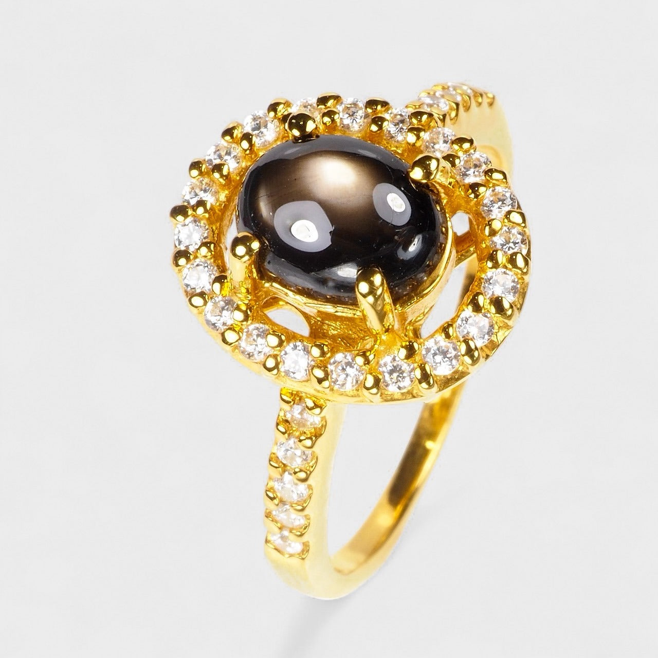 Black Star Sapphire 925 Sterling Silver Ring, Simple Everyday Ring, Free Resizing