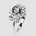 Brilliant Purple Spinel 925 Sterling Silver Ring