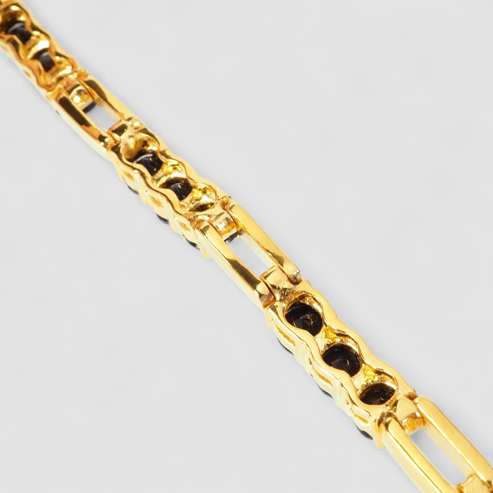 Blue Sapphire 925 Sterling Silver 24k Gold Bracelets , 925 Silver Minimalist Bracelets, Gift for Her
