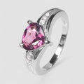 Pink Rhodolite Garnet 925 Sterling Silver Ring