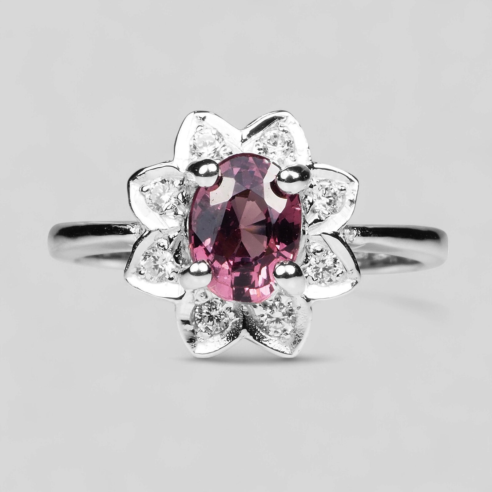 Purple Spinel 925 Sterling Silver Ring
