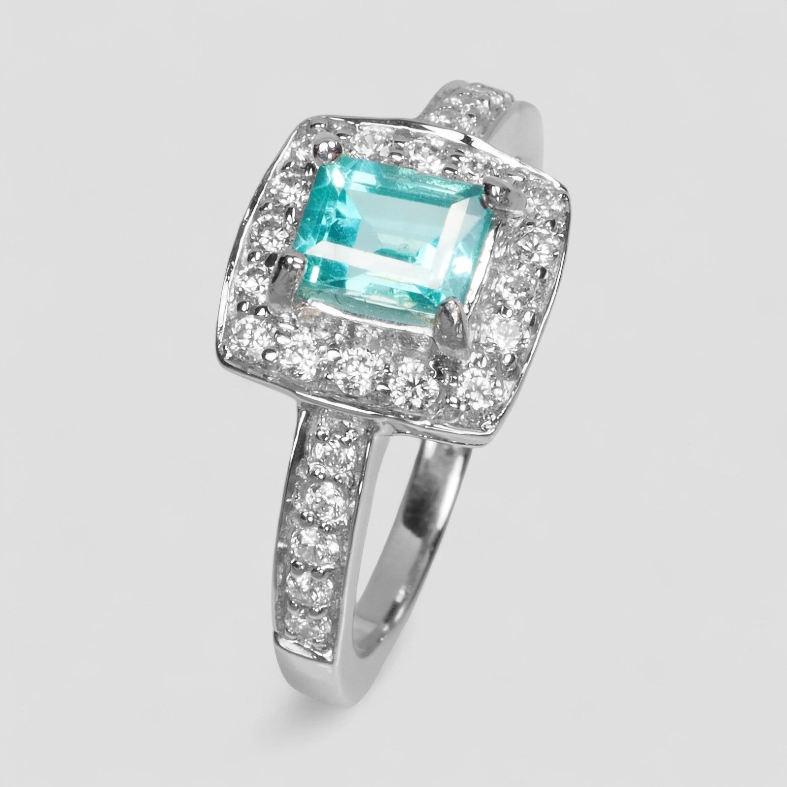 Blue Apatite 925 Sterling Silver Ring