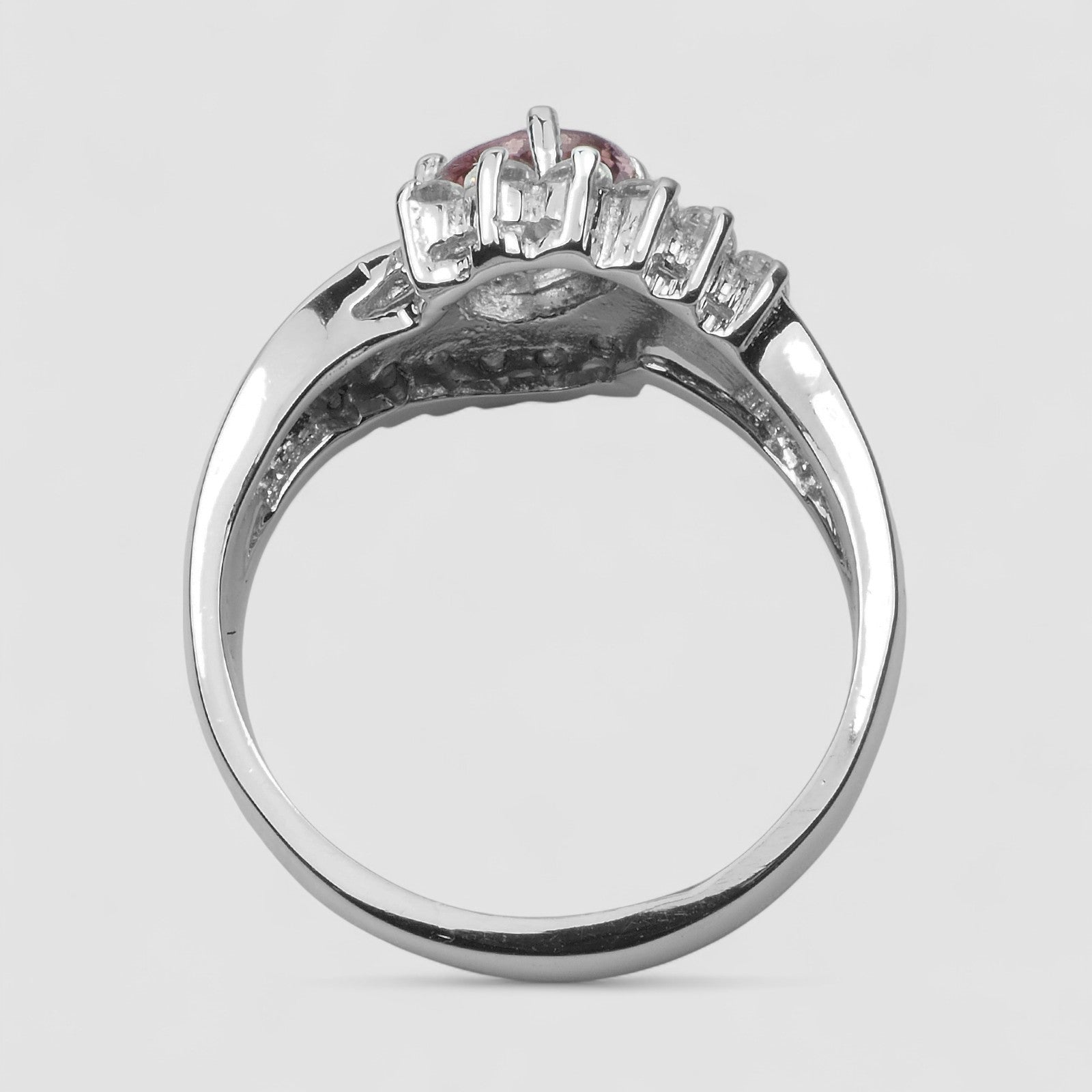 Pink Tourmaline 925 Sterling Silver Ring