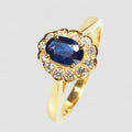 Blue Sapphire 925 Sterling Silver Ring