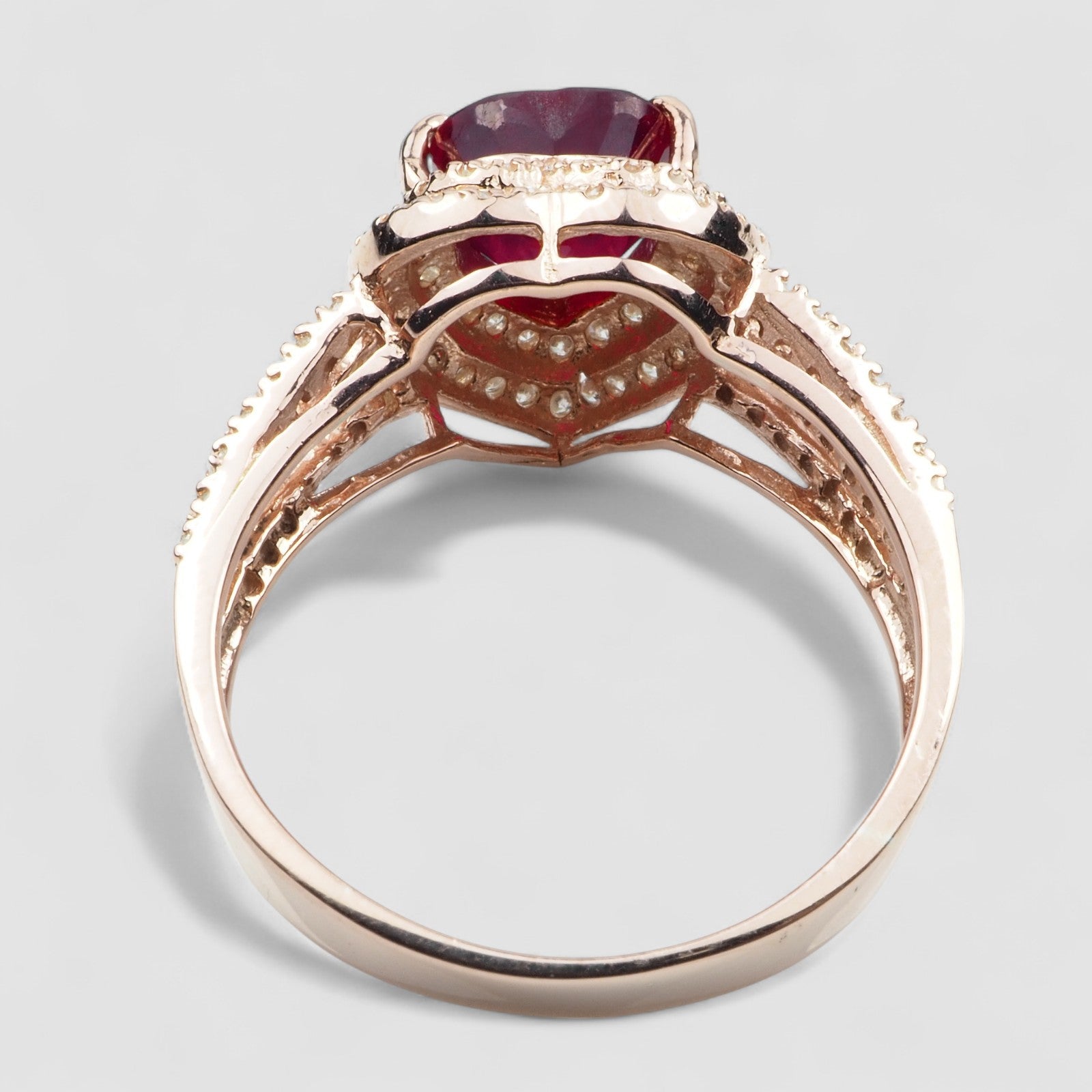 Blood Ruby 925 Sterling Silver Ring