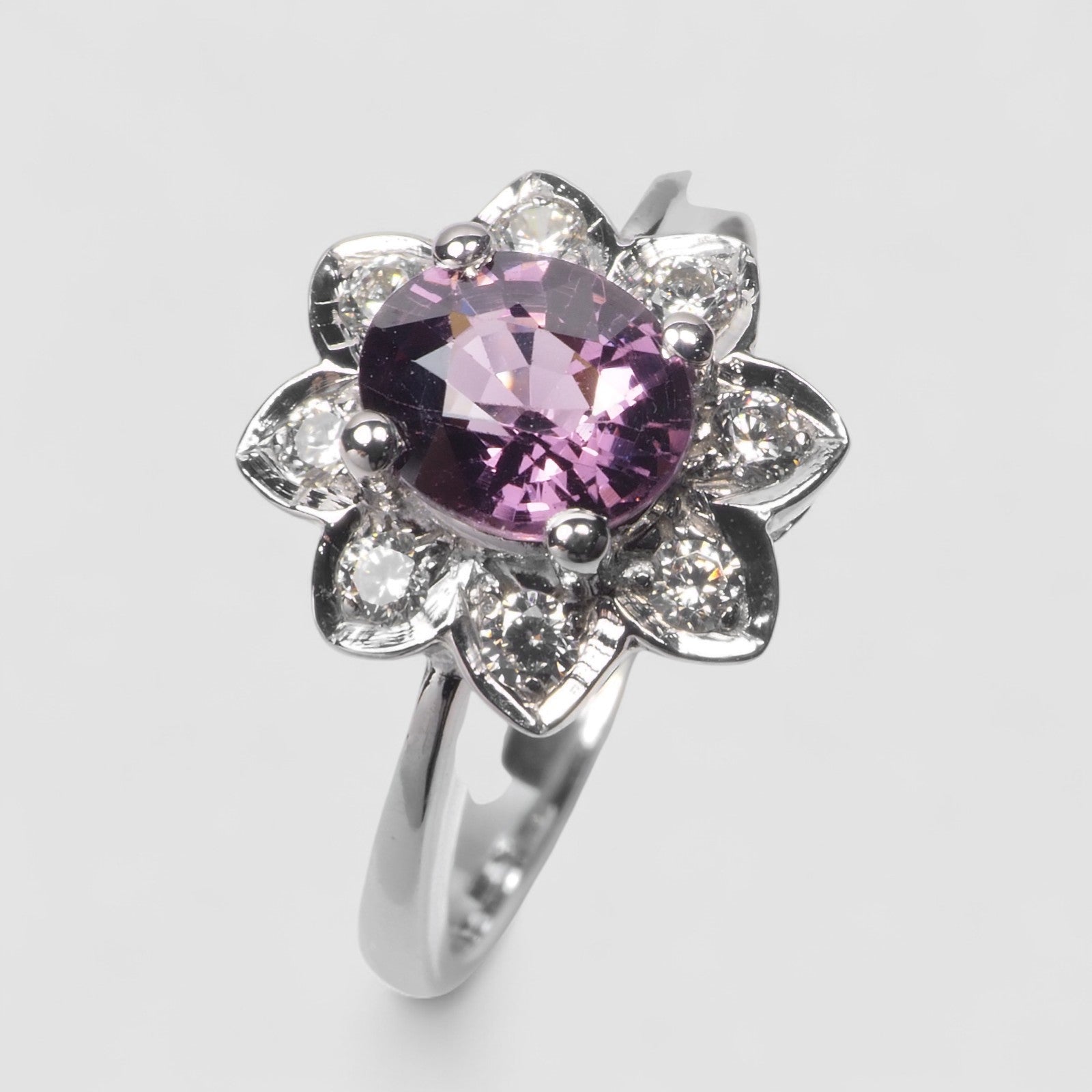 Purple Spinel 925 Sterling Silver Ring