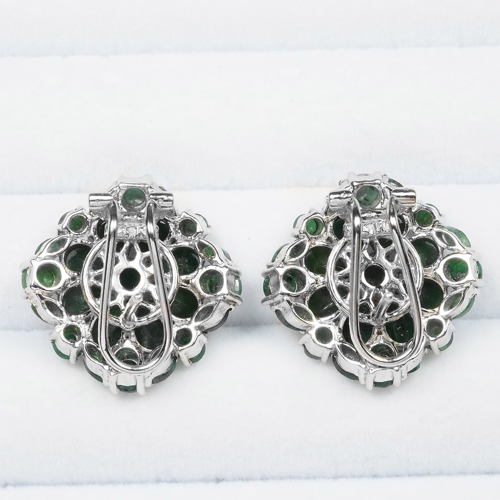 Green Emerald 925 Sterling Silver Earrings, 925 Everyday Jewelry, Gift for Her