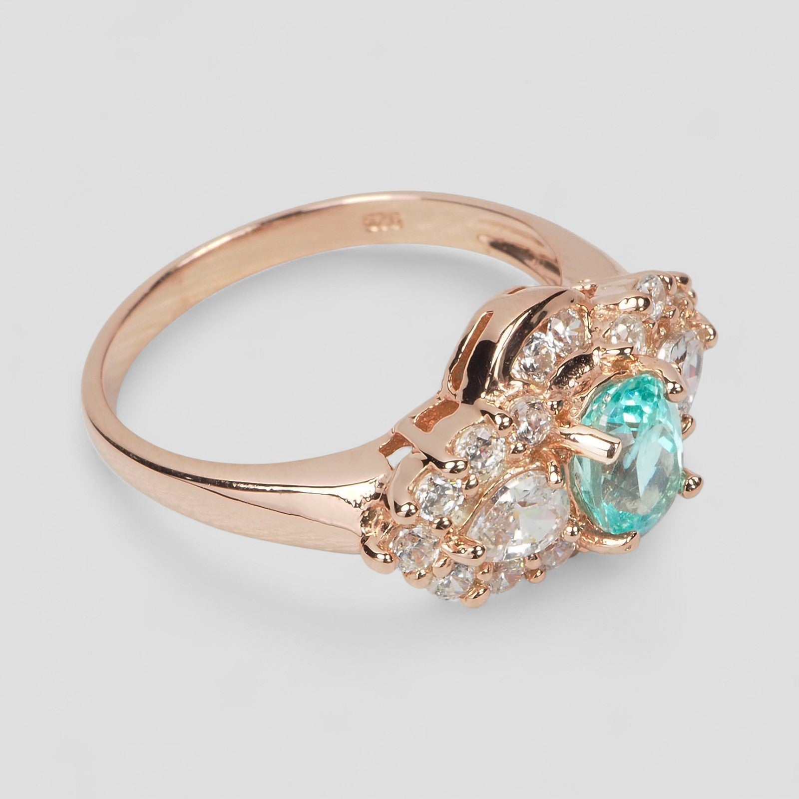 Blue Apatite 925 Sterling Silver Ring