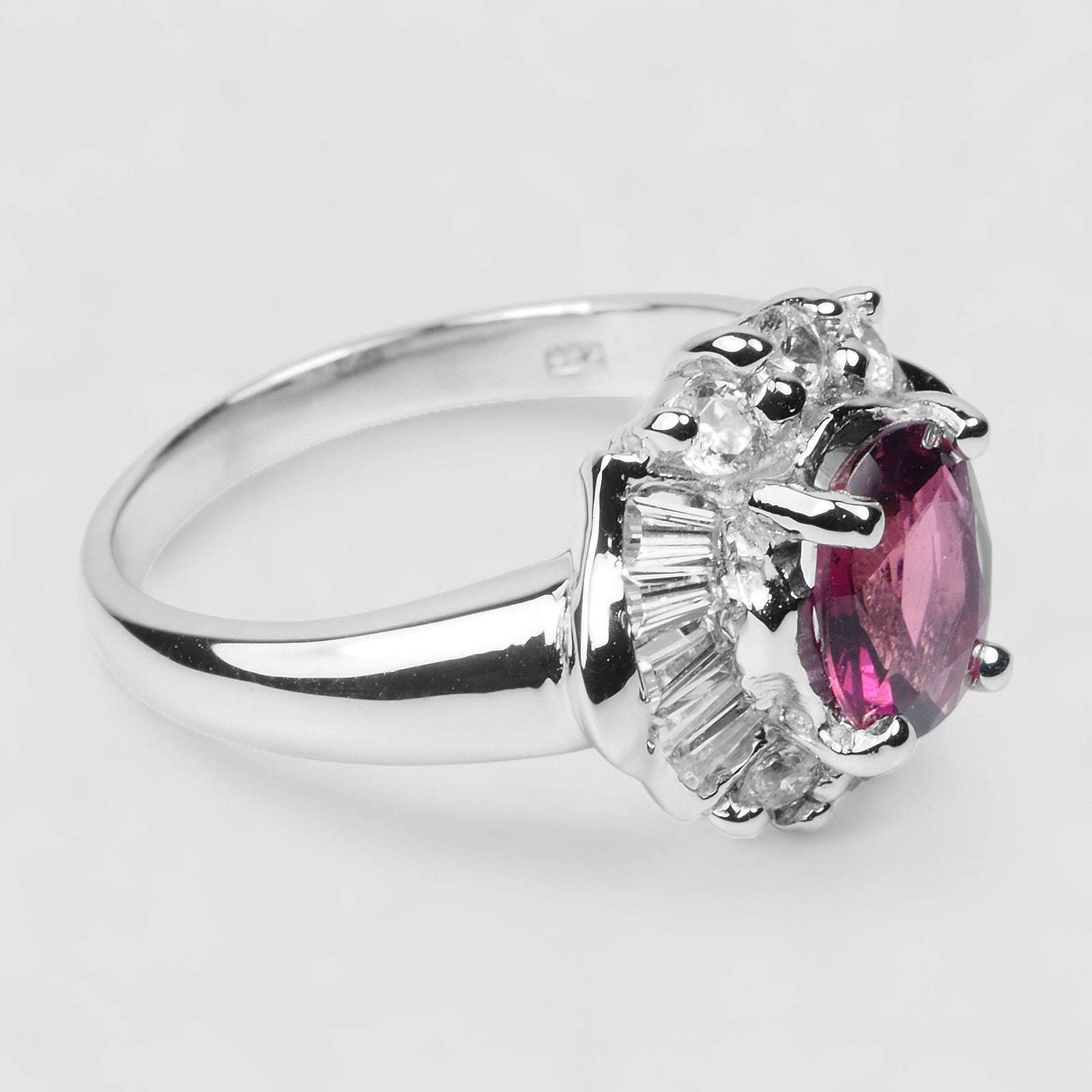 Pink Tourmaline 925 Sterling Silver Ring
