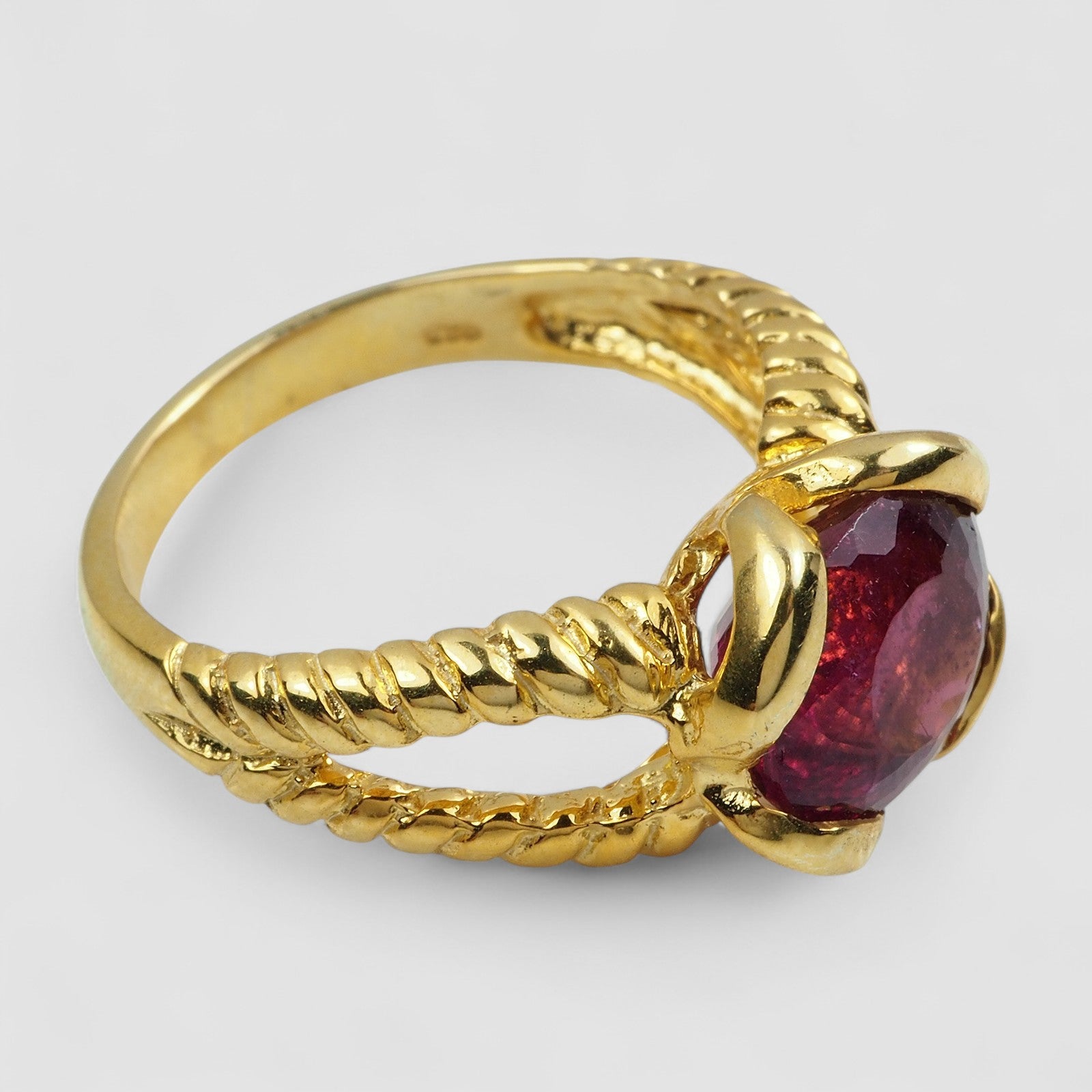 Pink Tourmaline 925 Sterling Silver Ring