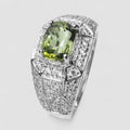 Green Tourmaline 925 Sterling Silver Ring
