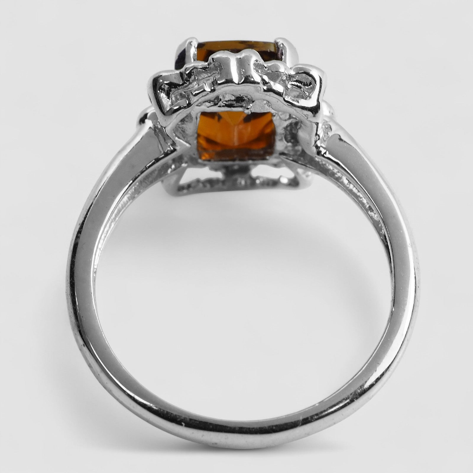 Glitzy Brown Tourmaline 2.15Ct 925 Sterling Silver Genuine Gemstone Fine Rings