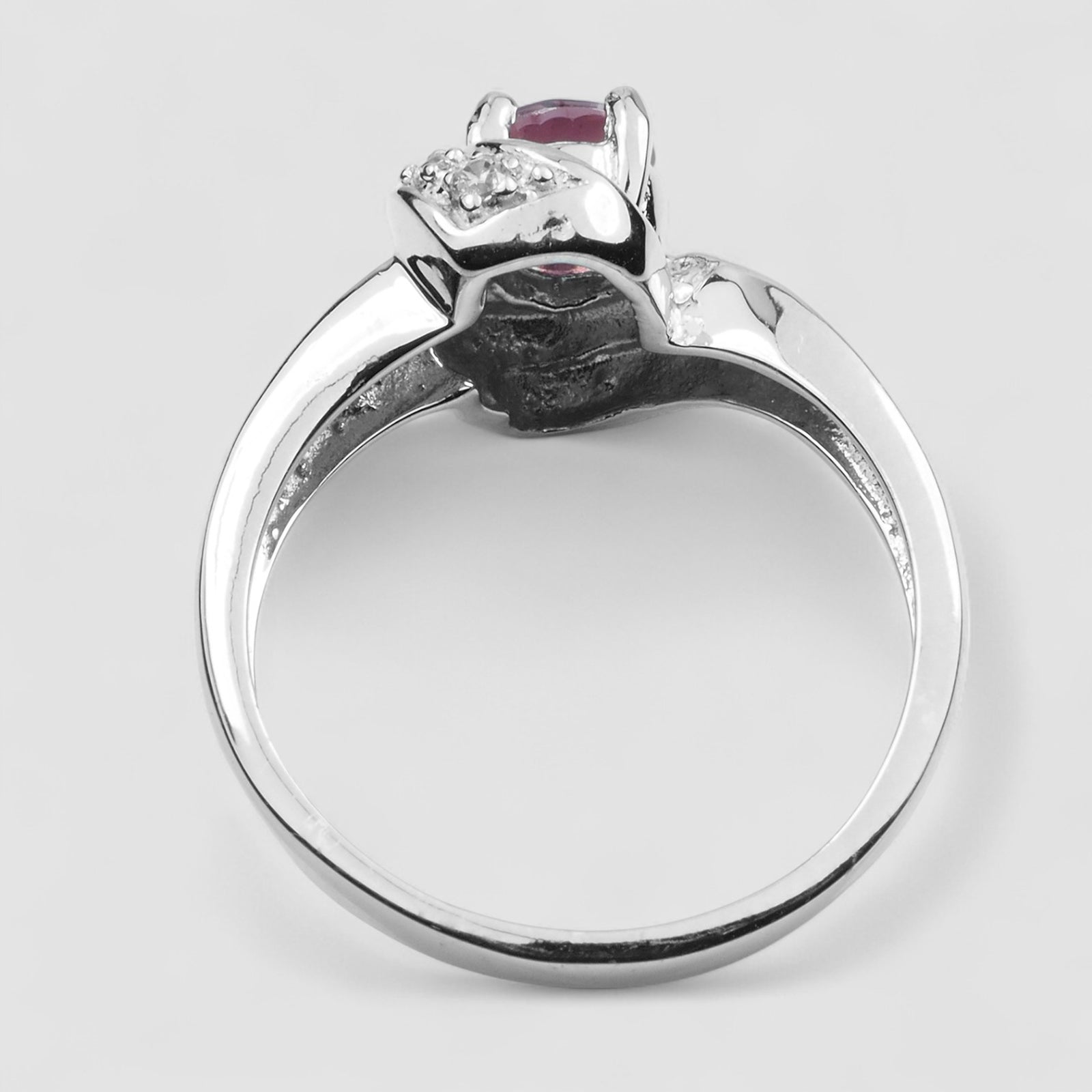 Handmade Ring Purple Rhodolite Garnet
