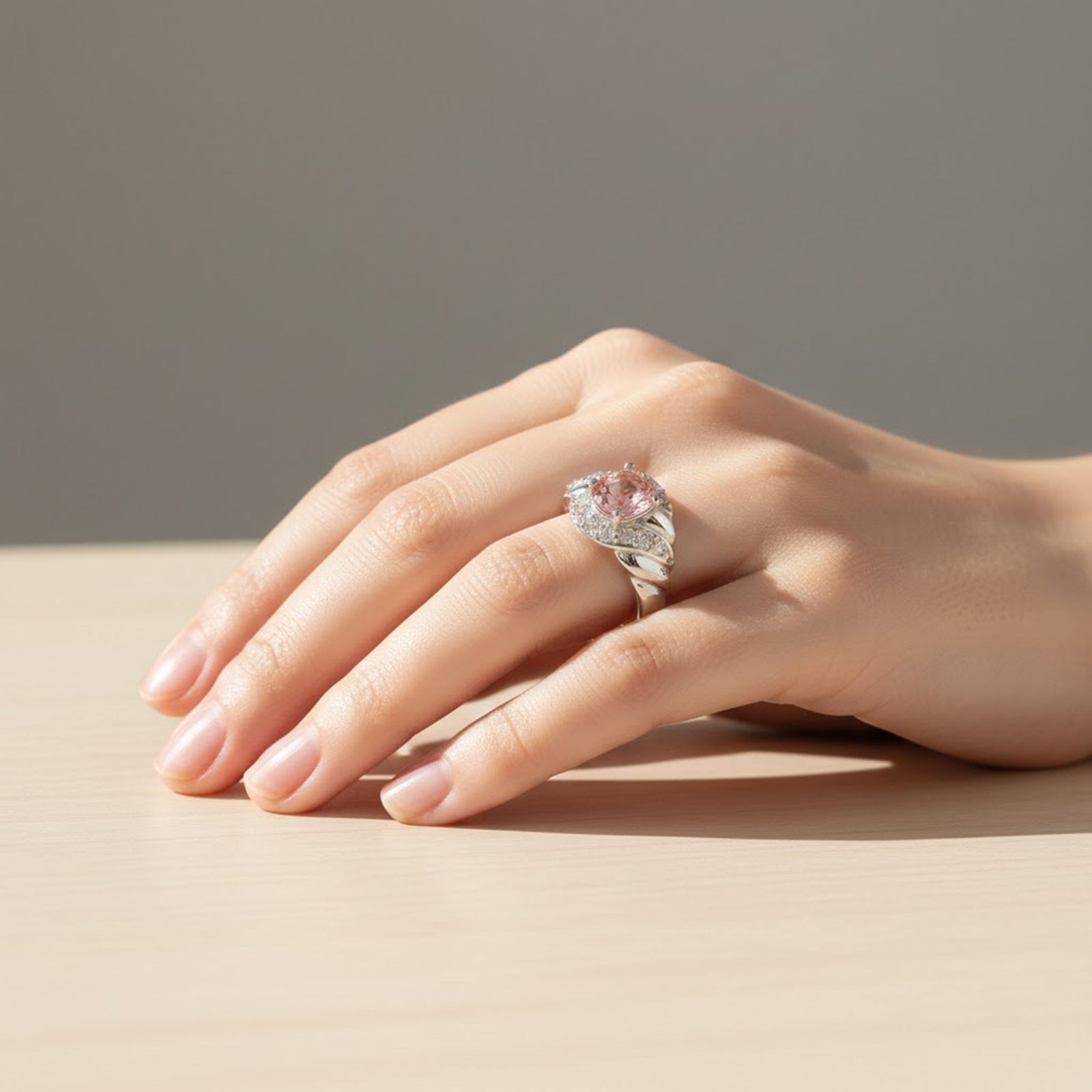 Pink Spinel 925 Sterling Silver Ring