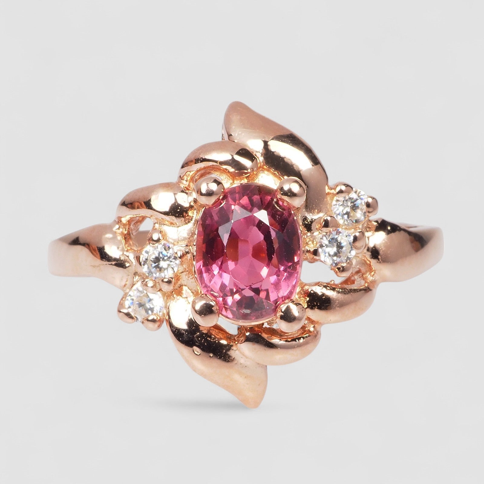 Pink Tourmaline 925 Sterling Silver Ring