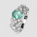 Pristine Green Emerald Ring