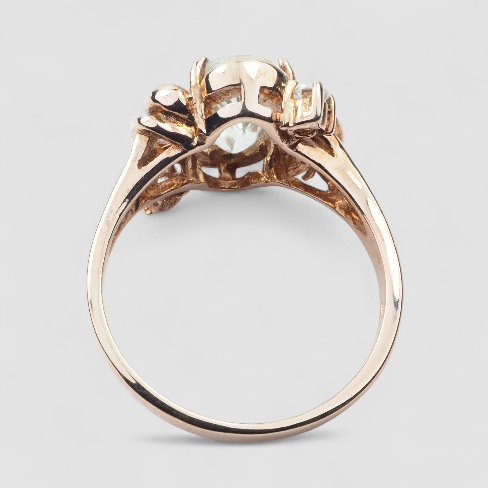 White Zircon Ring