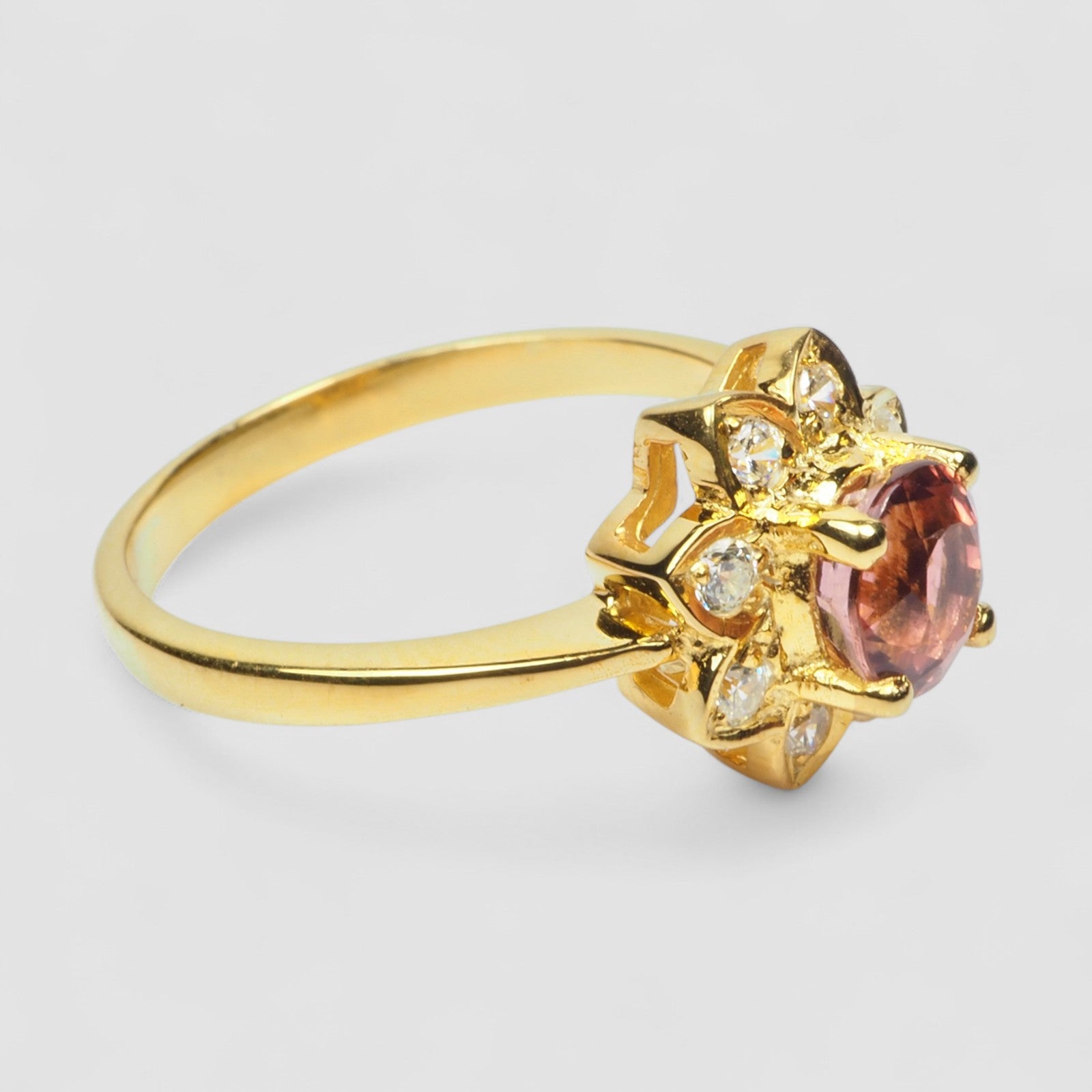 Pink Tourmaline 925 Sterling Silver Ring