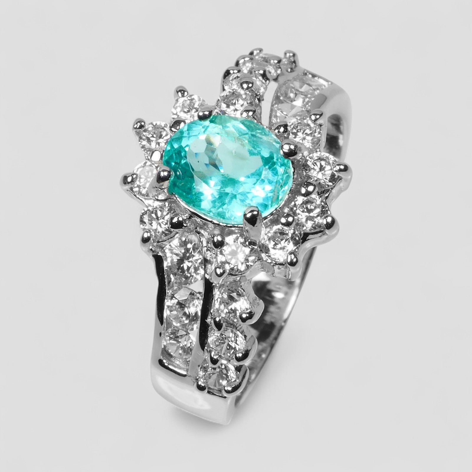 Blue Apatite 925 Sterling Silver Ring