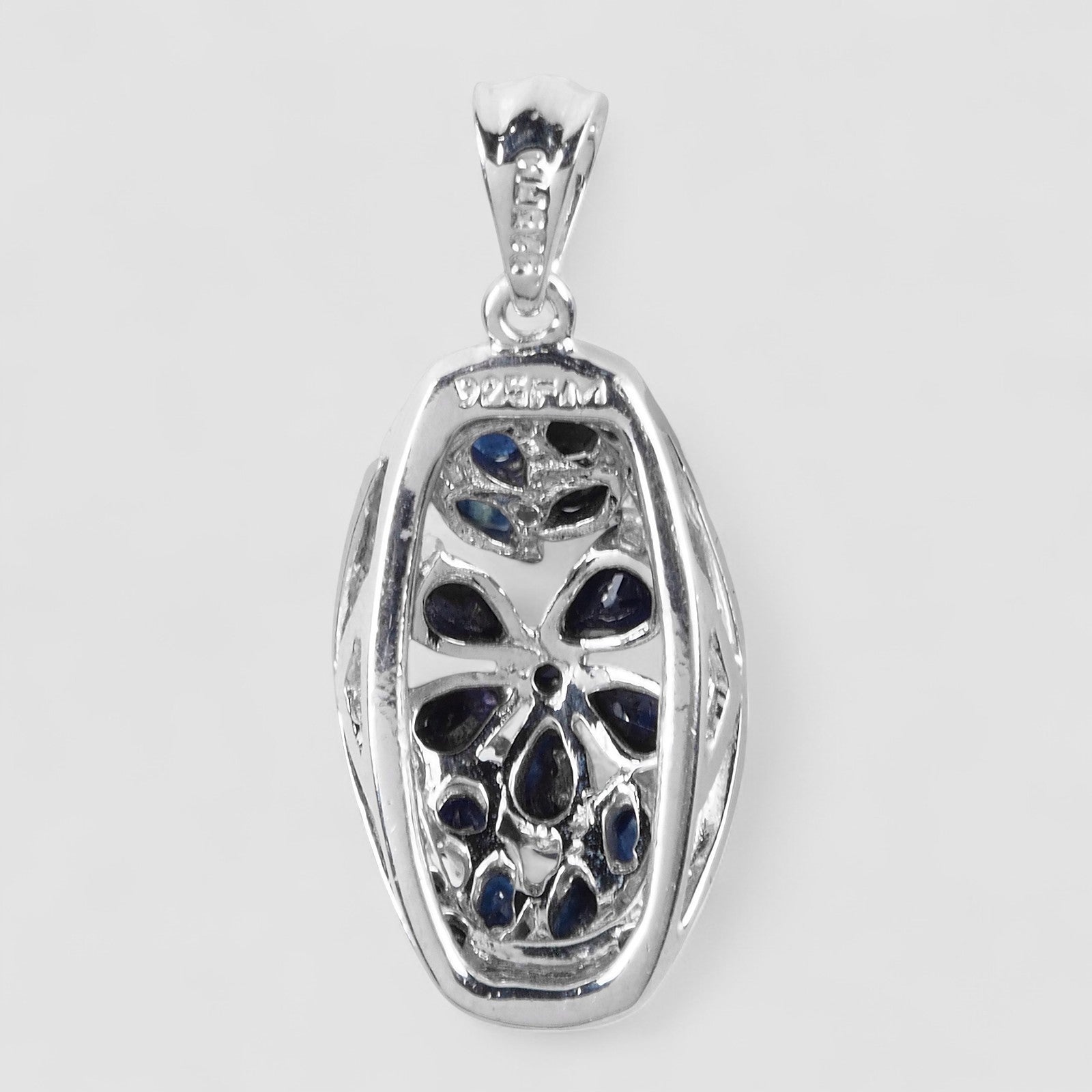 Blue Sapphire 925 Sterling Silver Pendants, Natural Sapphire, Minimalist Pendants