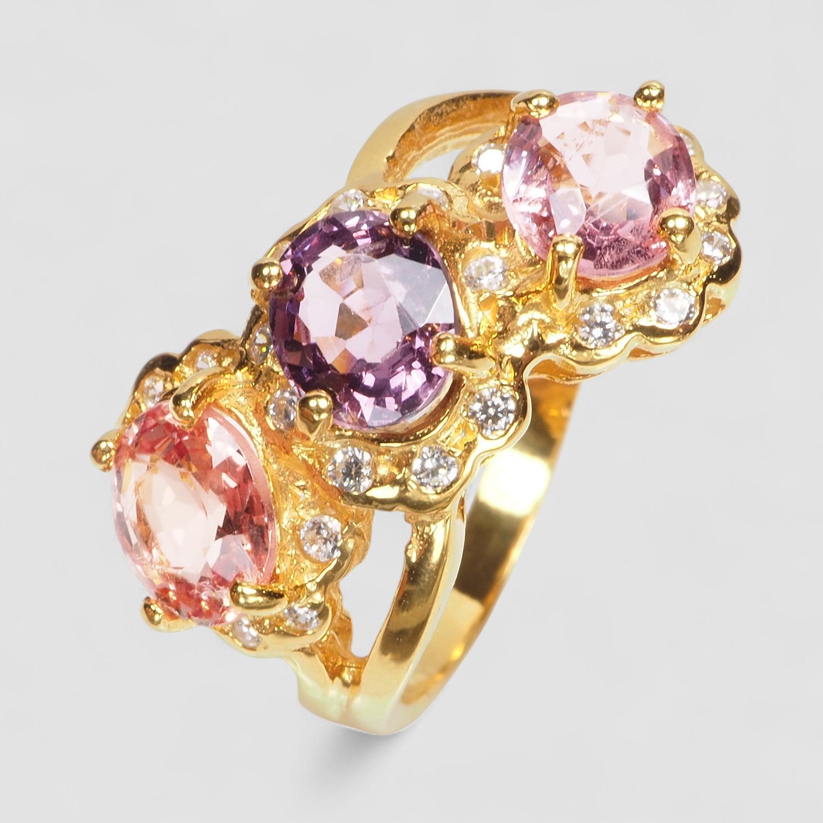 Purple Spinel 925 Sterling Silver Ring