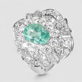 Green Emerald 925 Sterling Silver Ring