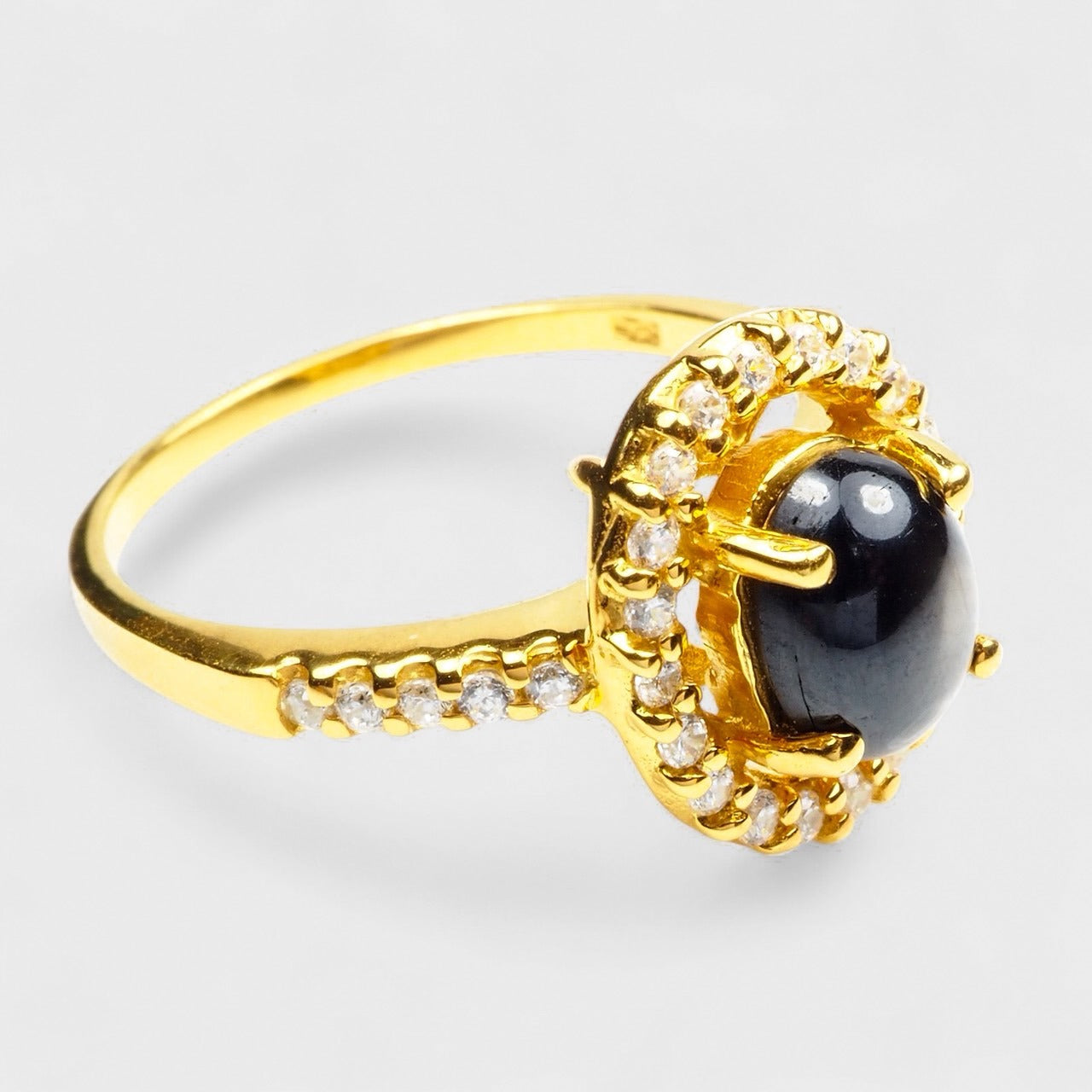 Black Star Sapphire 925 Sterling Silver Ring, Simple Everyday Ring, Free Resizing