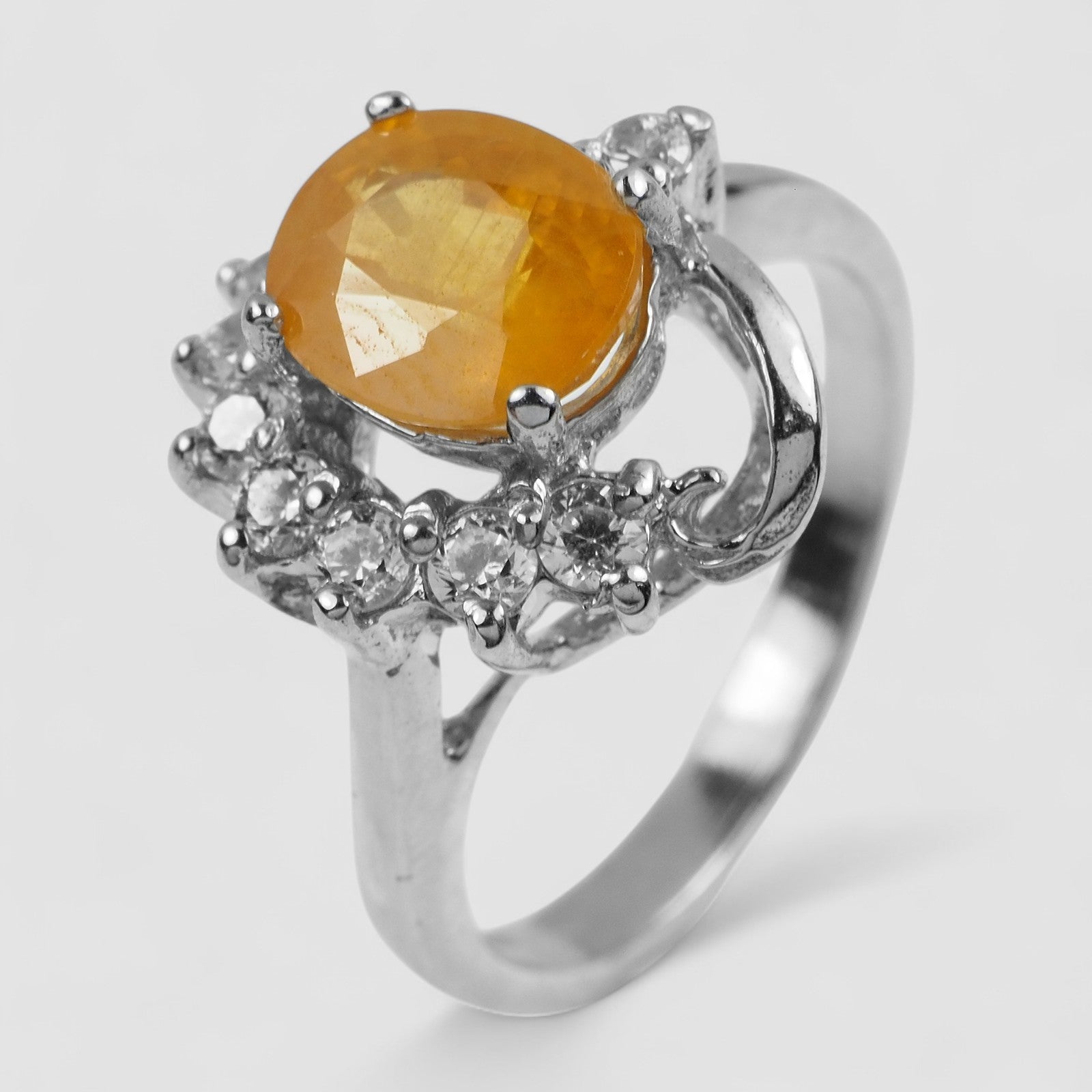 Natural Yellow Sapphire 925 Sterling Silver Ring, Anniversary Gift, Dainty Ring, Free Resizing