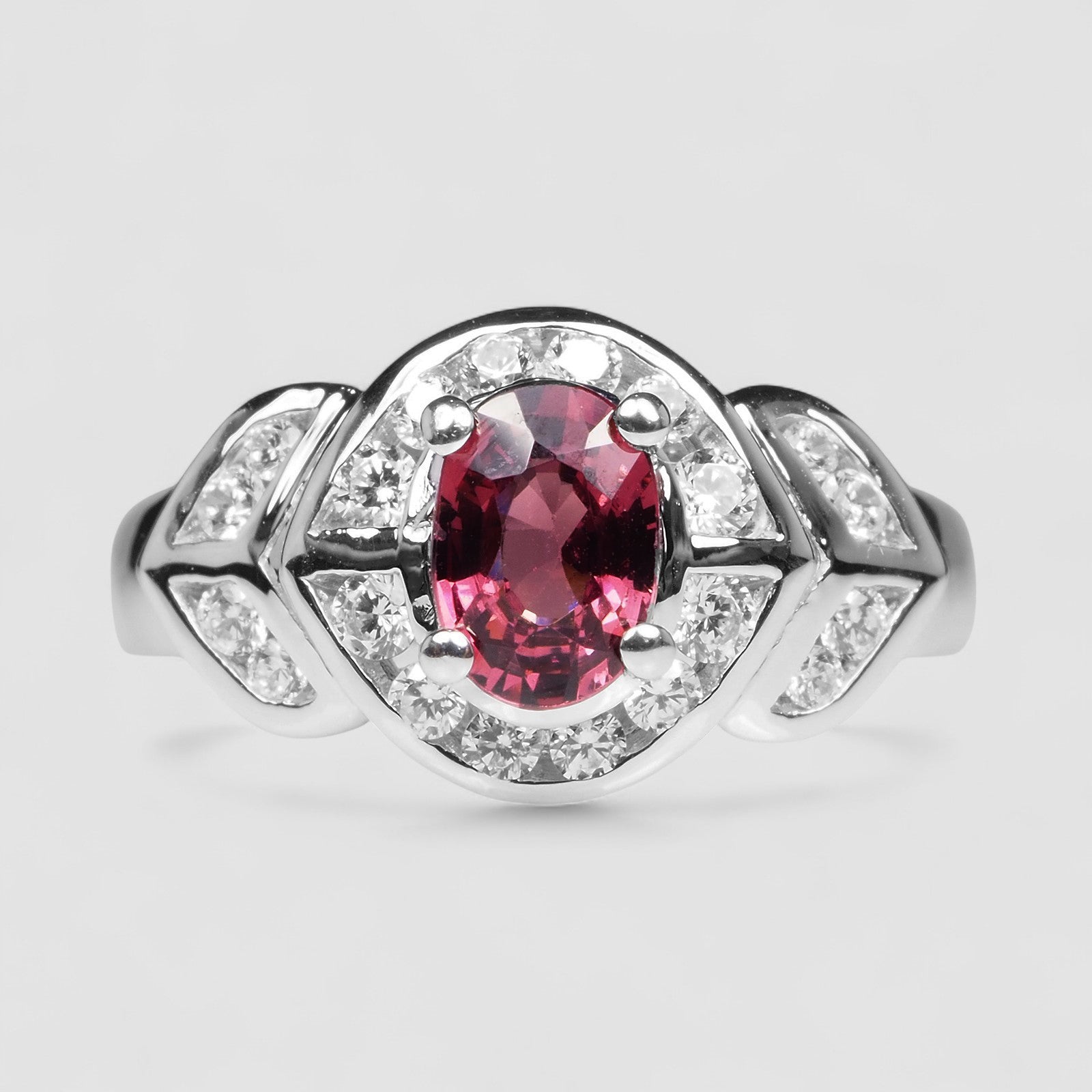 Pink Rhodolite Garnet 925 Sterling Silver Ring