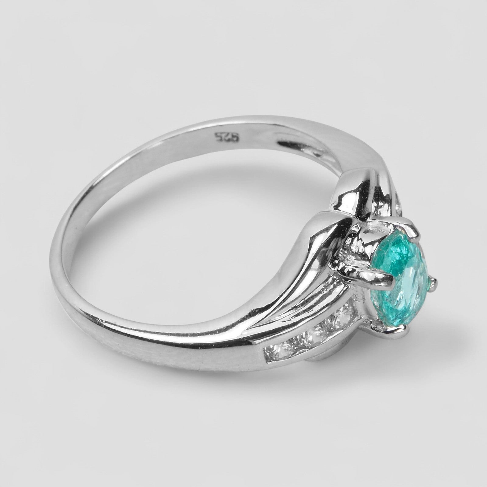 Paraiba Tourmaline 925 Sterling Silver Ring
