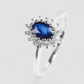 Blue Sapphire 925 Sterling Silver Ring