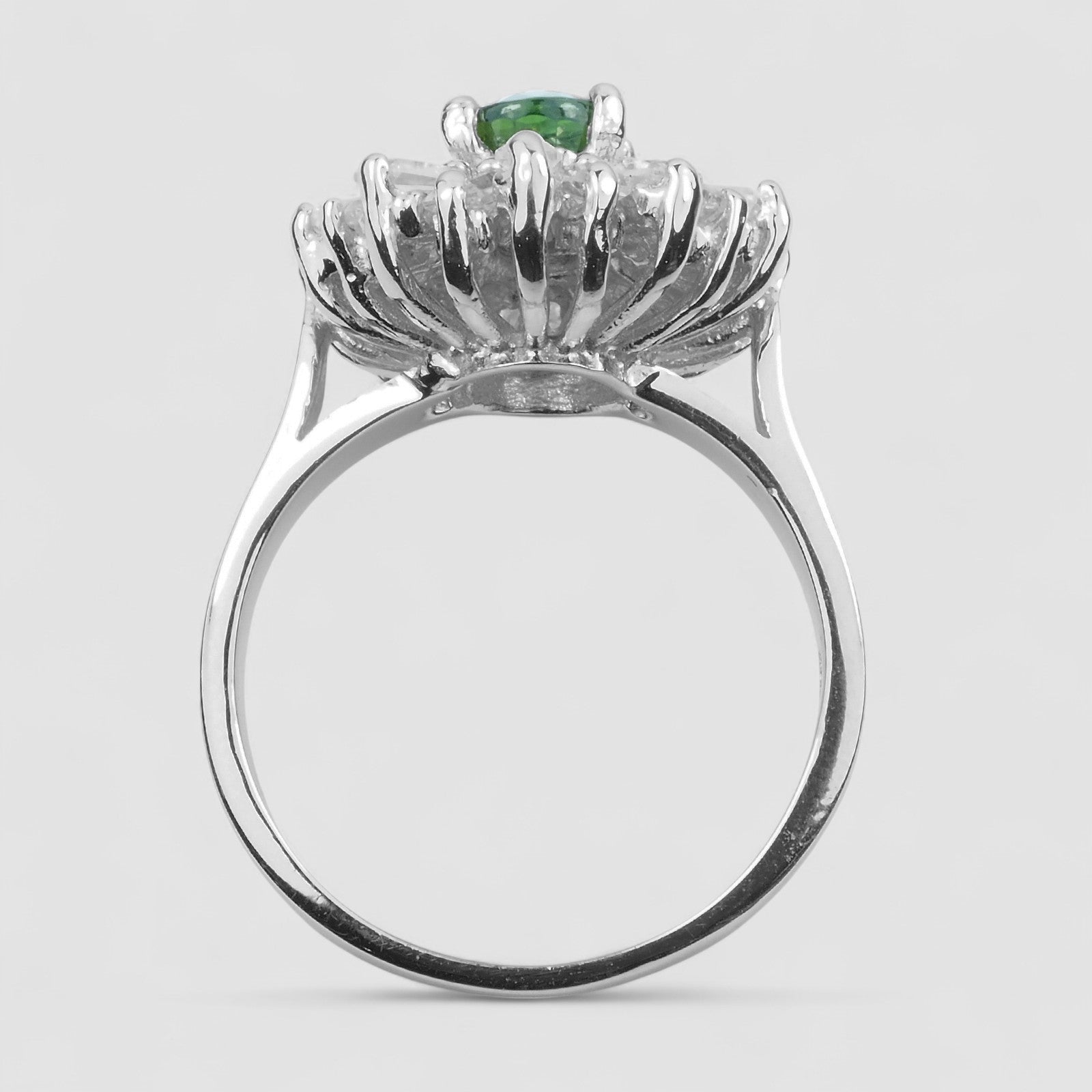 Green Tourmaline 925 Sterling Silver Ring