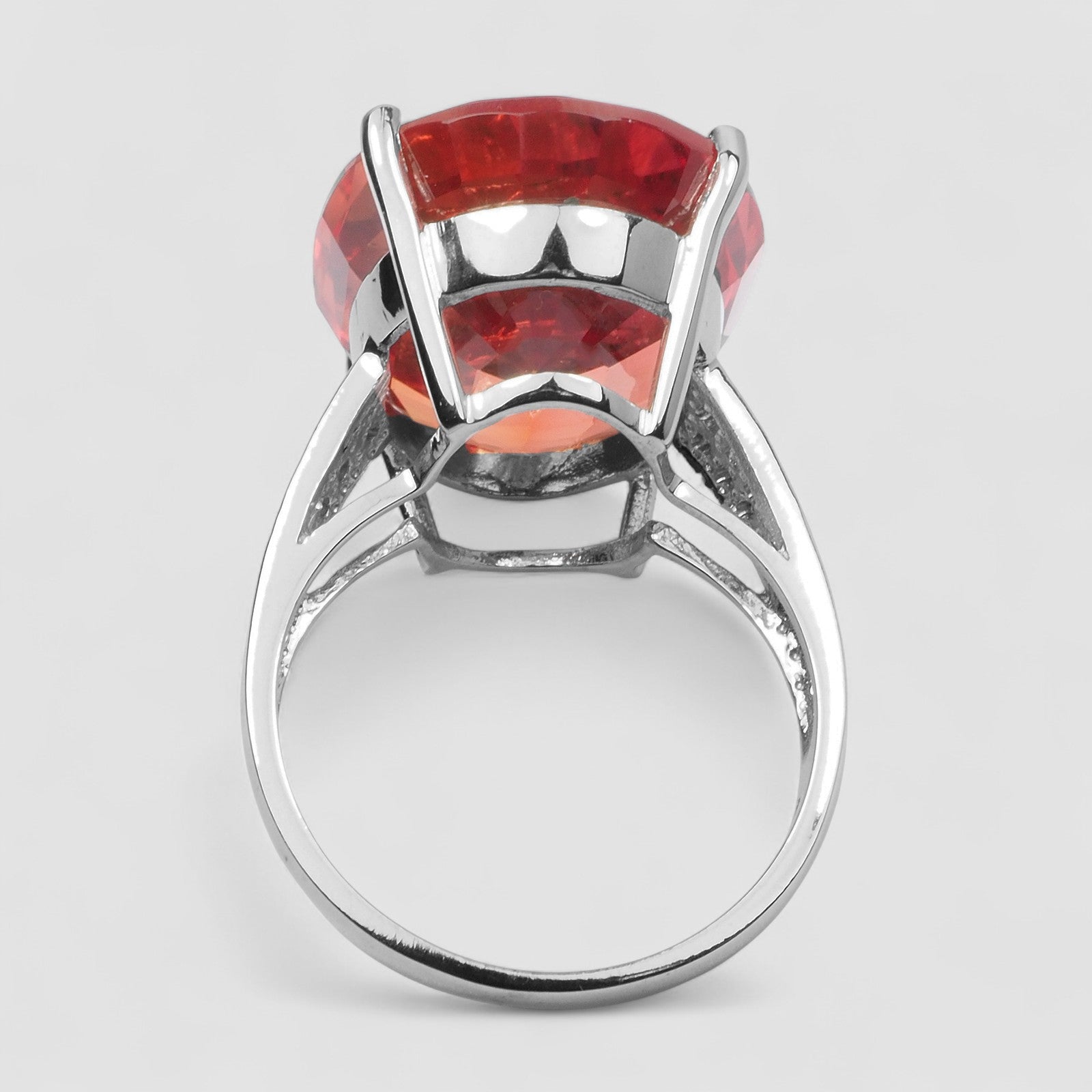 ORANGE SAPPHIRE 925 STERLING SILVER HANDMADE RING