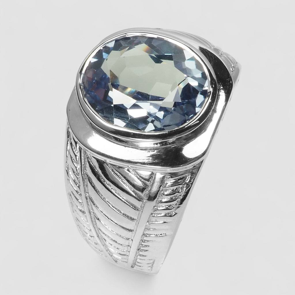 COLOR CHANGE ALEXANDRITE 925 STERLING SILVER HANDMADE RING