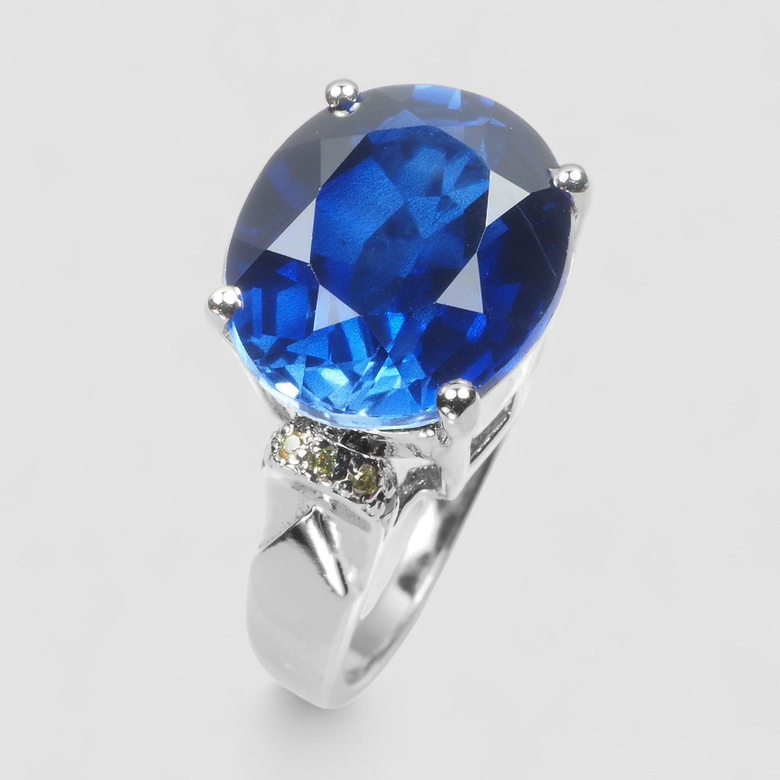 BLUE SAPPHIRE 925 STERLING SILVER HANDMADE RING