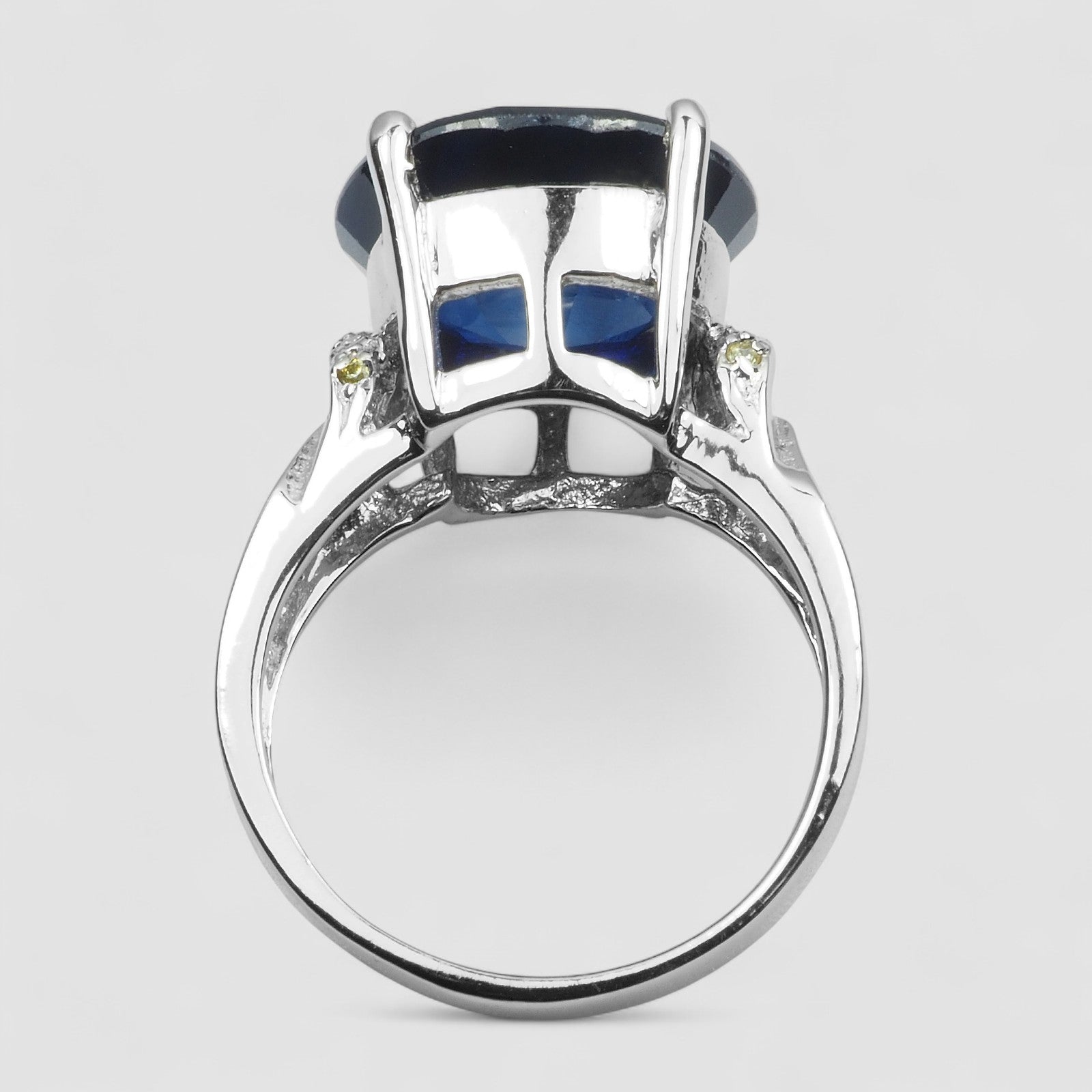 BLUE SAPPHIRE 925 STERLING SILVER HANDMADE RING