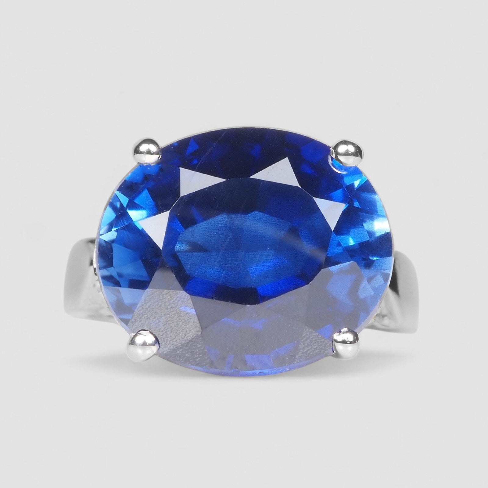 BLUE SAPPHIRE 925 STERLING SILVER HANDMADE RING