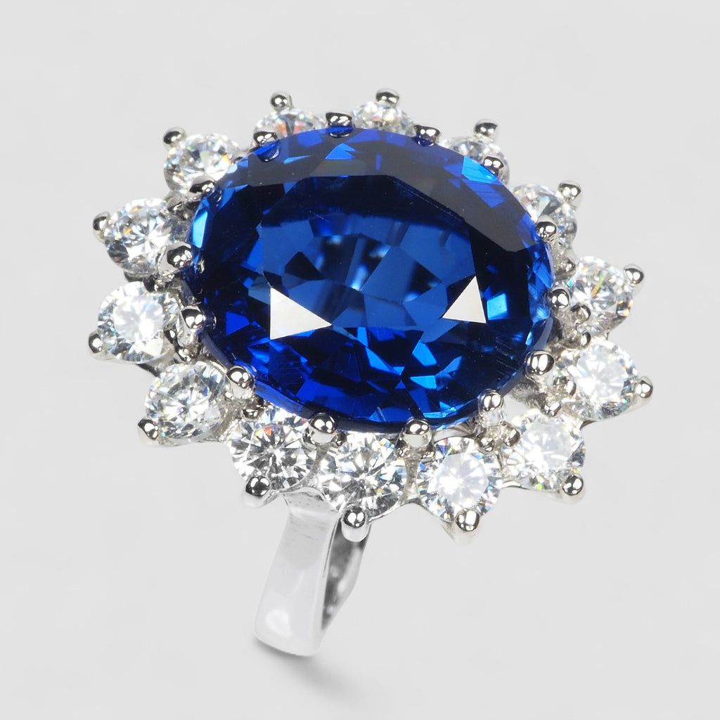 BLUE SAPPHIRE 925 STERLING SILVER HANDMADE RING