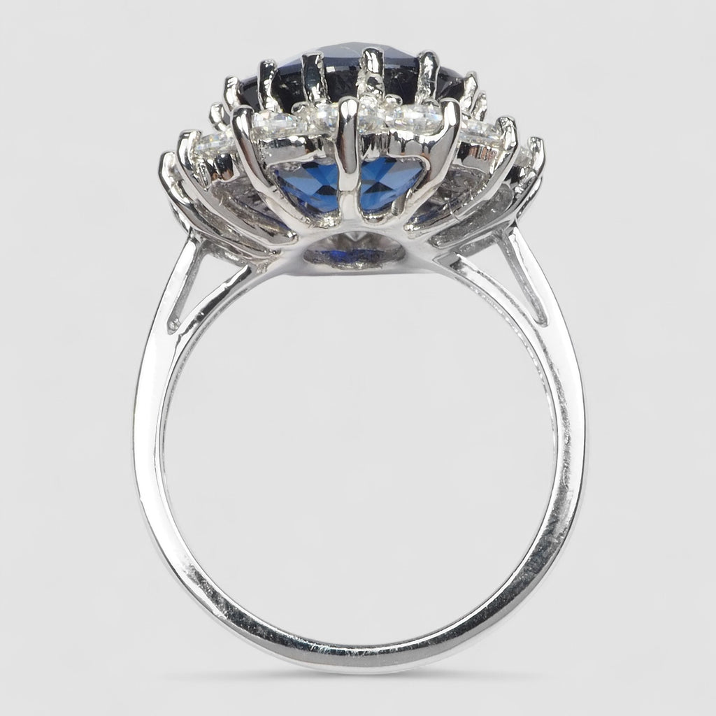 BLUE SAPPHIRE 925 STERLING SILVER HANDMADE RING