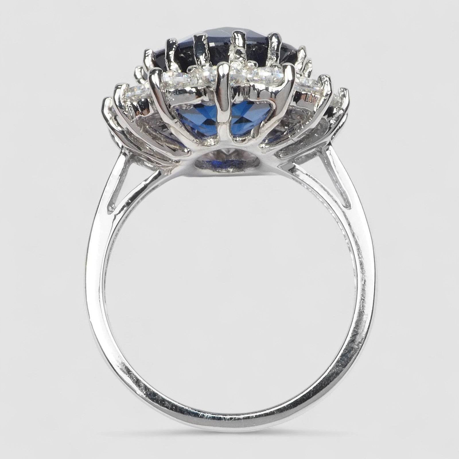 BLUE SAPPHIRE 925 STERLING SILVER HANDMADE RING