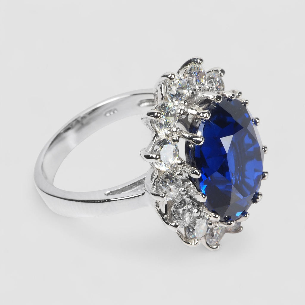 BLUE SAPPHIRE 925 STERLING SILVER HANDMADE RING
