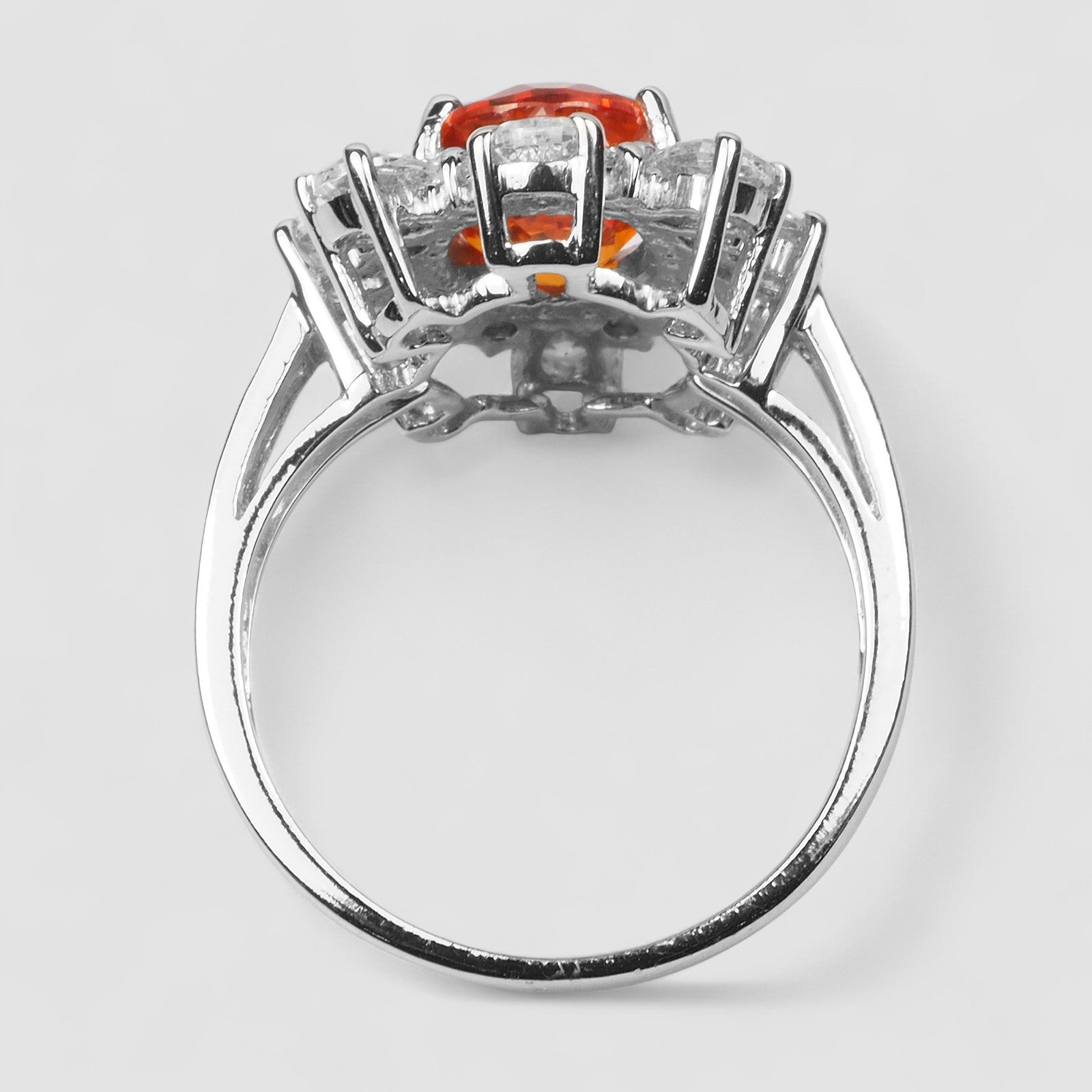 ORANGE SPESSARTITE 925 STERLING SILVER HANDMADE RING