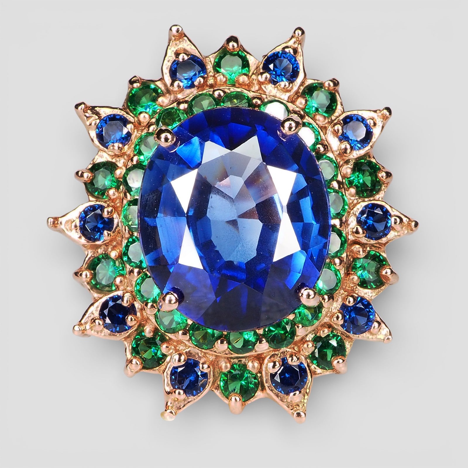 BLUE SAPPHIRE 925 STERLING SILVER HANDMADE RING