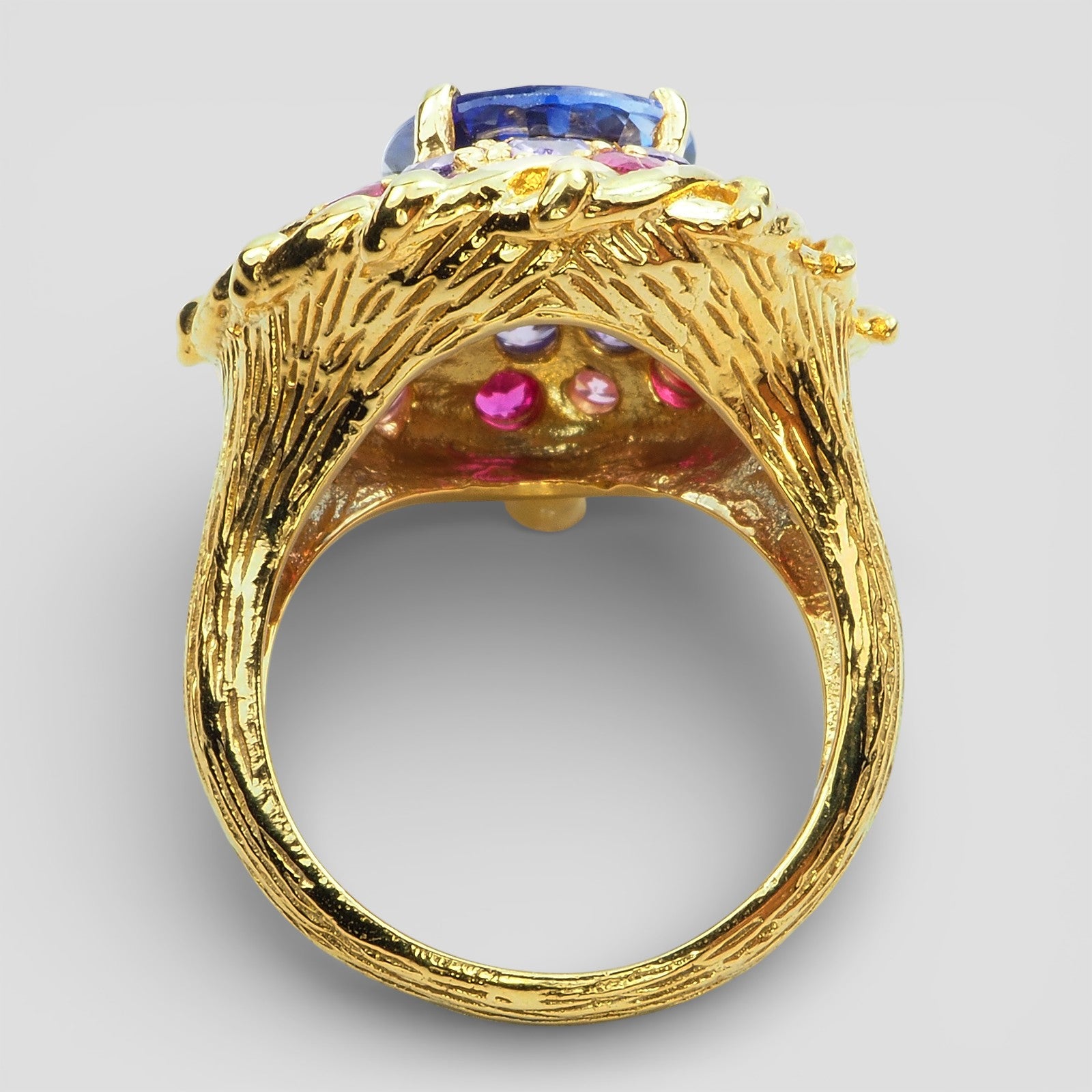 BLUE SAPPHIRE 925 STERLING SILVER HANDMADE RING