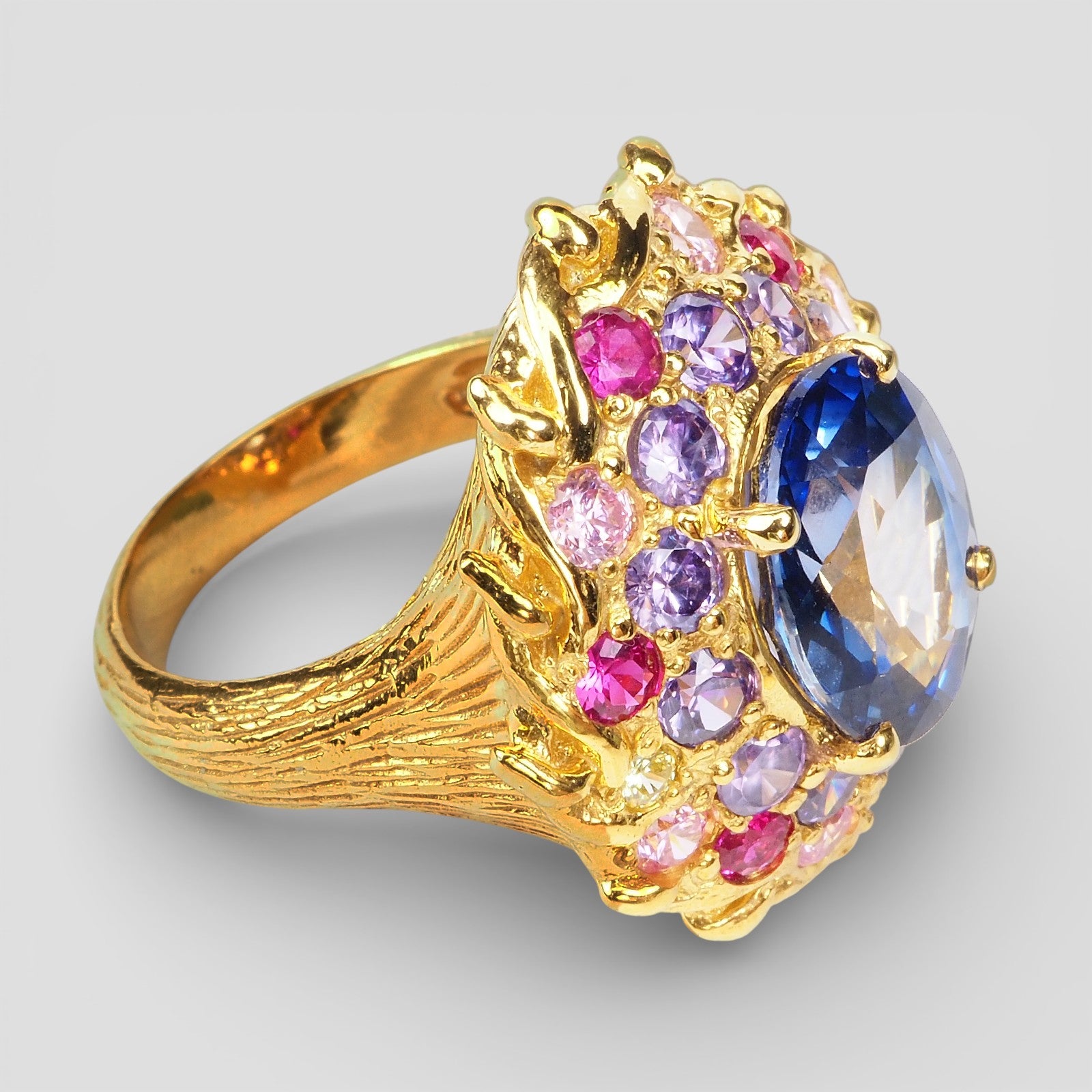 BLUE SAPPHIRE 925 STERLING SILVER HANDMADE RING