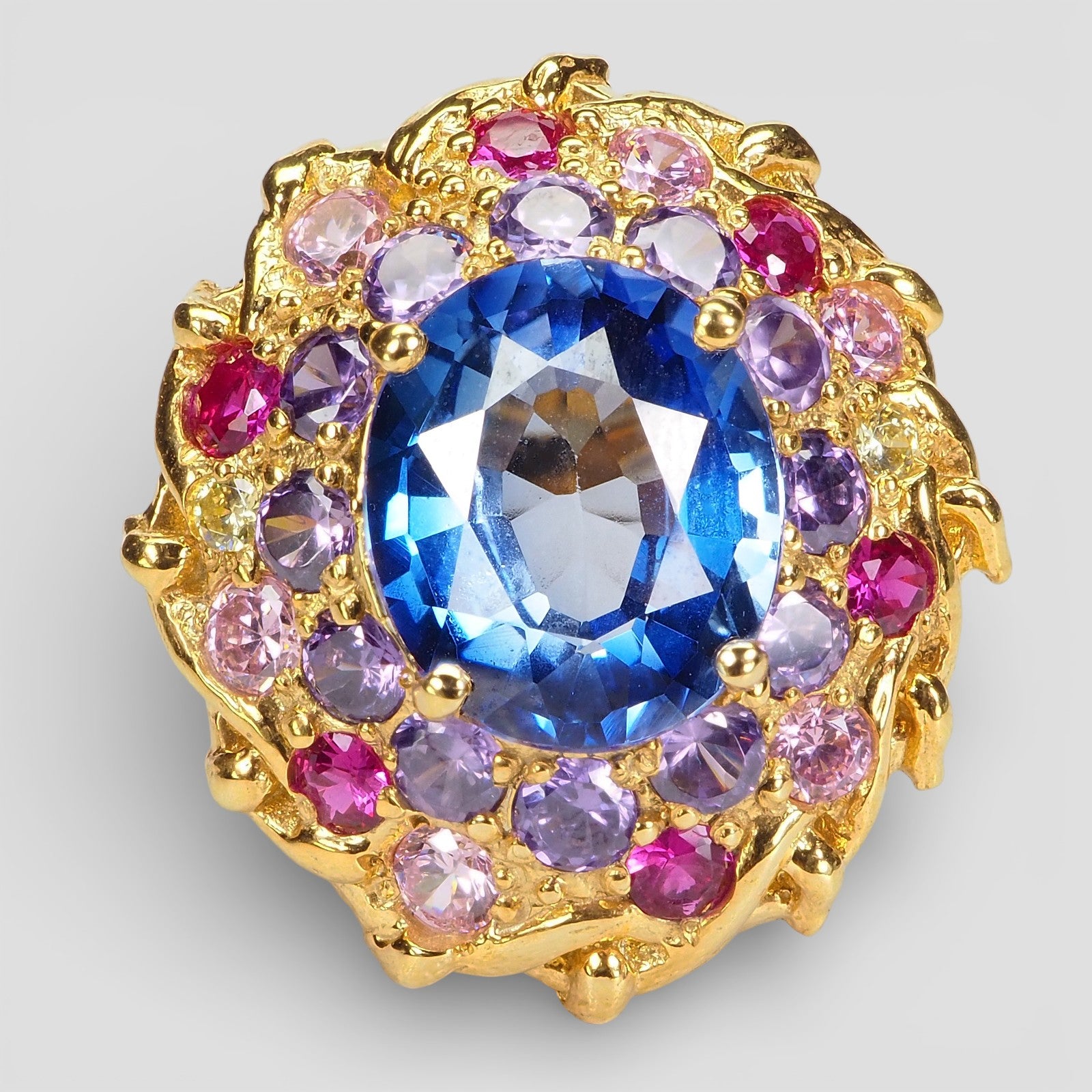 BLUE SAPPHIRE 925 STERLING SILVER HANDMADE RING