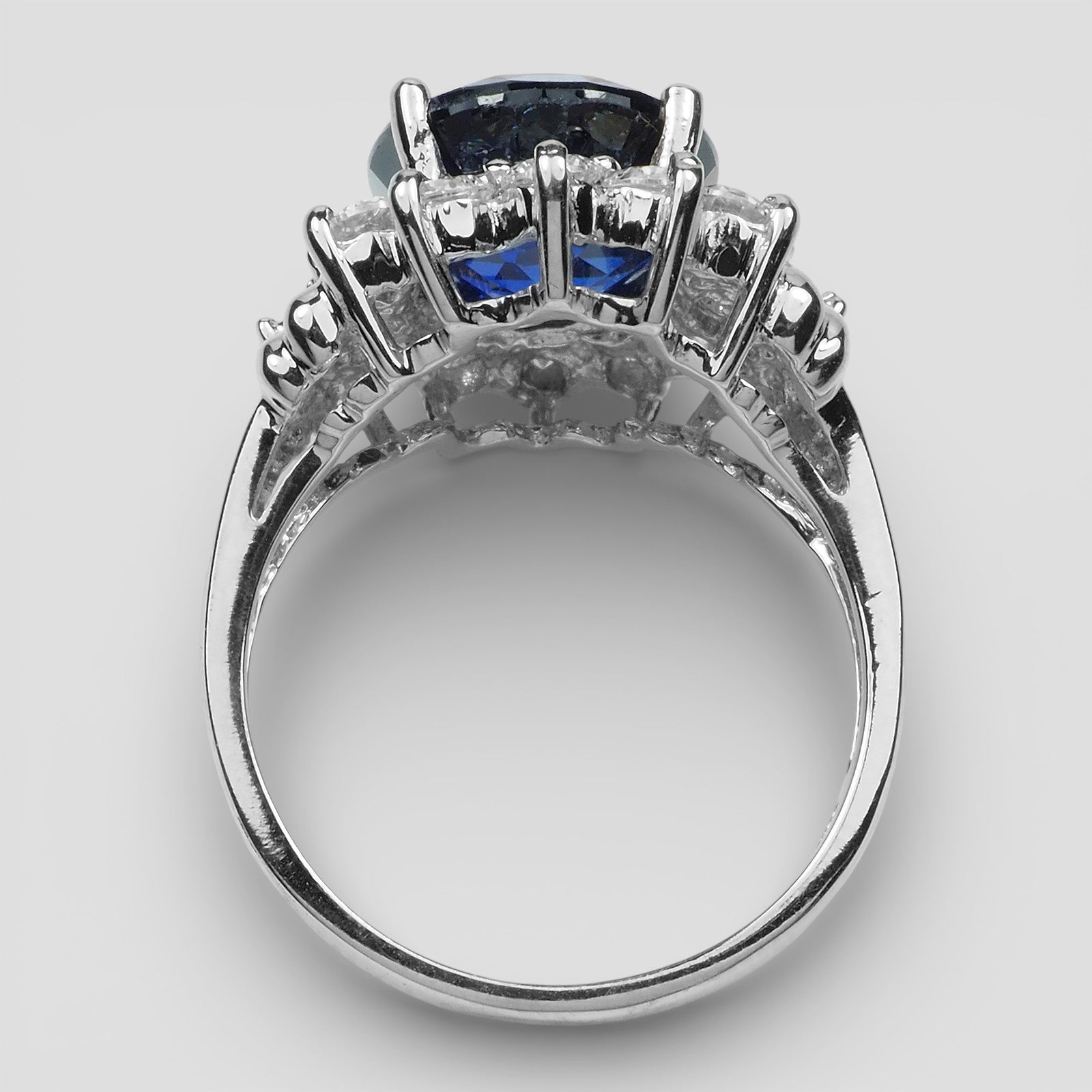 Royal Blue Sapphire 925 Sterling Silver Handmade Rings