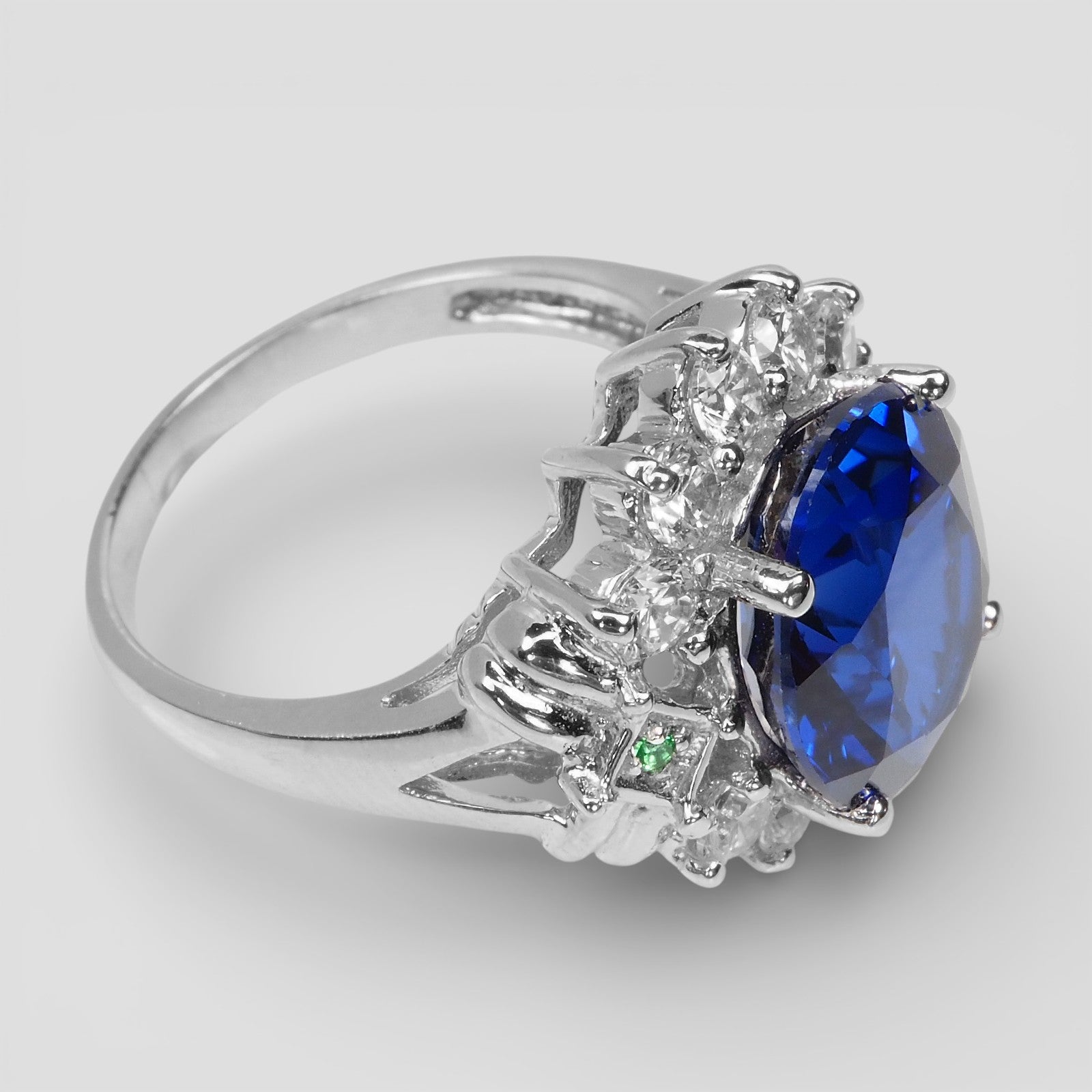 Royal Blue Sapphire 925 Sterling Silver Handmade Rings
