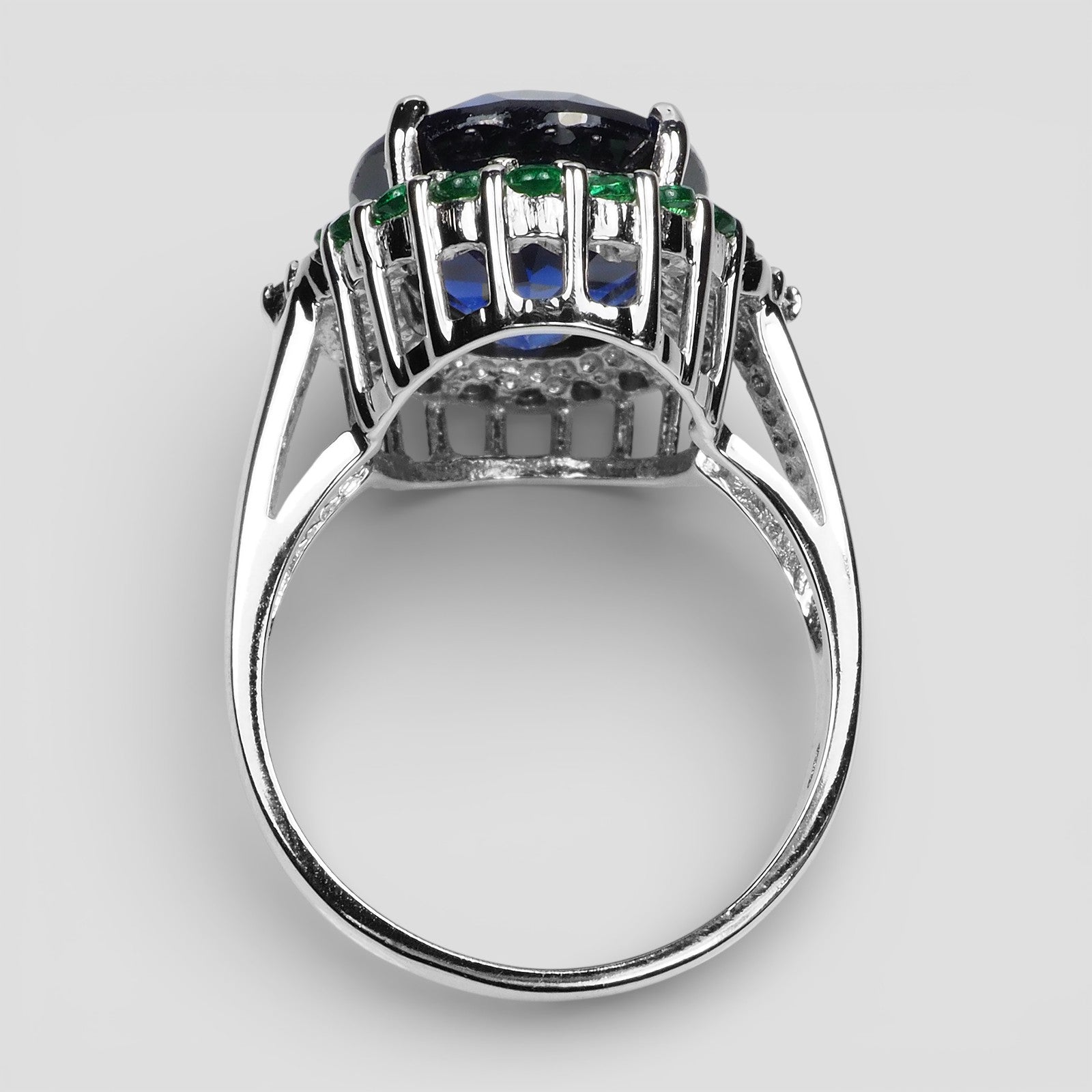 BLUE SAPPHIRE 925 STERLING SILVER HANDMADE RING