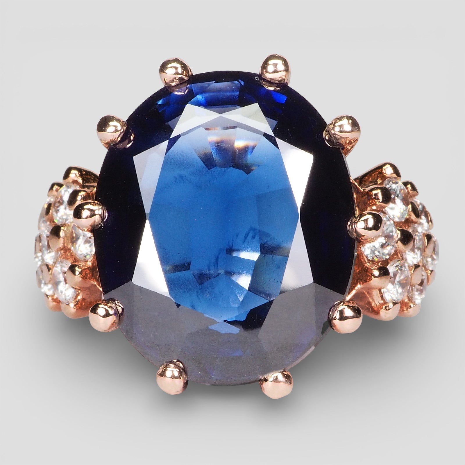 Blue Sapphire 925 Sterling Silver Handmade Ring